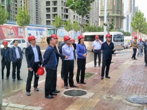 【领导关怀】荥阳市副市长邢留印一行赴美高梅mgm电子娱乐游戏集团碧桂园龙城实验学校项目调研指导