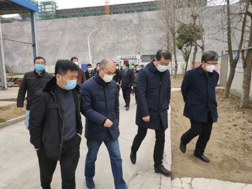 【领导关怀】发挥优势  共克时艰——市城投集团检查组一行对美高梅mgm电子娱乐游戏集团天子岭分类减量EPC项目复工情况检查指导